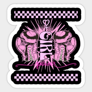 Girl Power Boxing Sticker